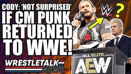 Cody Rhodes Thinks CM Punk RETURNING To WWE?! AEW On Chris Jericho Cruise?! | WrestleTalk News 2019