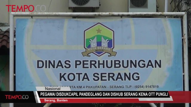 Pegawai Disdukcapil Pandeglang dan Dishub Serang Kena OTT Pungli