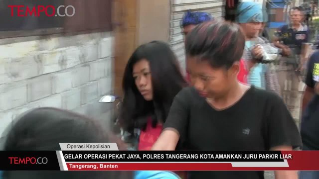 Gelar Operasi Pekat Jaya, Polres Tangerang Kota Amankan Juru Parkir Liar