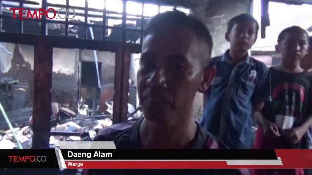 Tabung Gas Meledak, Satu Rumah Ludes Dilalap Api