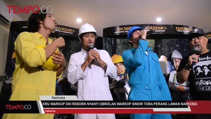 Kru Warkop DKI Nyanyi Obrolan Warung Kopi Sindir Tora Perang Lawan Narkoba