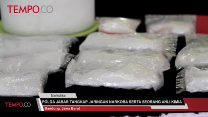 Polda Jabar Tangkap Jaringan Narkoba Serta Seorang Ahli Kimia