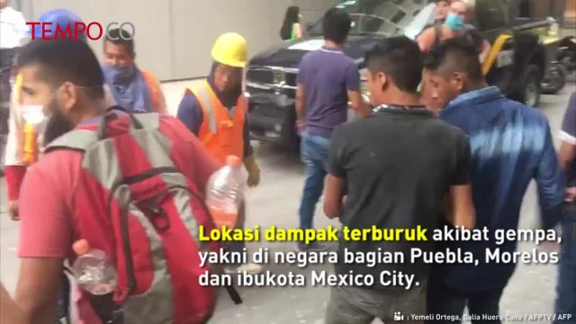 Gempa 7,1 M Guncang Meksiko Tewaskan 134 Orang