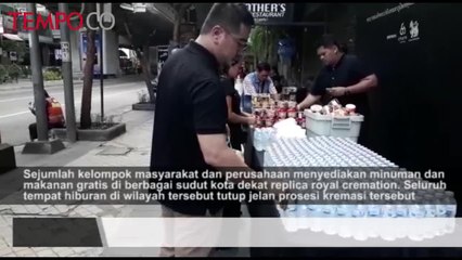 BEGINI SUASANA JELANG UPACARA KREMASU RAJA BHUMIBOL ADULYADEJ