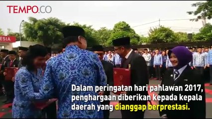 Hari Pahlawan, Pemerintah Beri 15 Kepala Daerah Ini Penghargaan