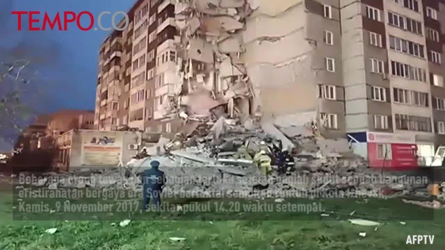 Gedung Berlantai 9 Runtuh di Rusia, Sejumlah Orang Tewas