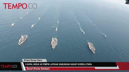3 Kapal Induk AS Pimpin Latihan Gabungan Hadapi Korea Utara