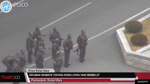 Rekaman Dramatis Tentara Korea Utara Membelot