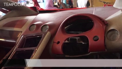Mobil Listrik Dahlan Yang Ringsek Dipamerkan