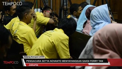 Pengacara Setya Novanto Menyayangkan Saksi Ferry Tan