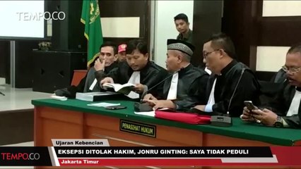 Eksepsi Ditolak Hakim, Jonru: Saya Tidak Peduli