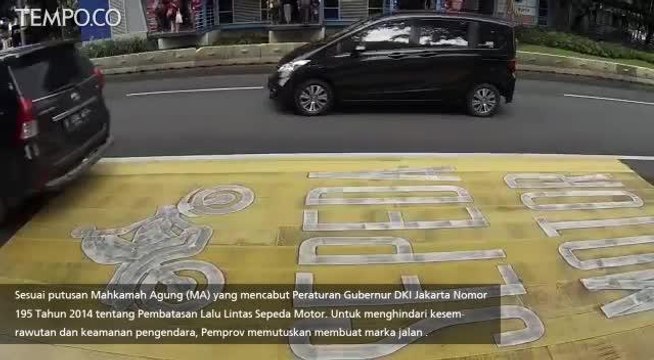 Mulai 5 Februari Pengendara Motor Wajib Melintas di Jalur Motor Jalan Thamrin