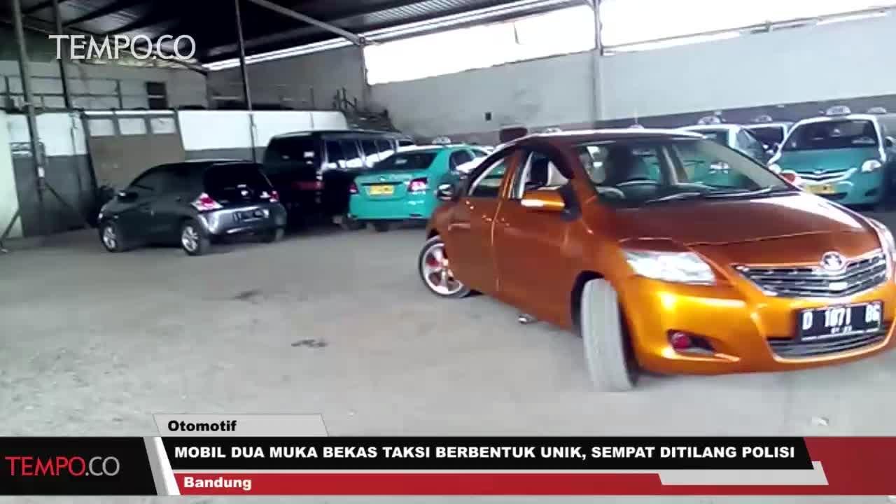 Mobil Dua Muka Bekas Taksi Berbentuk Unik, Sempat Ditilang Polisi