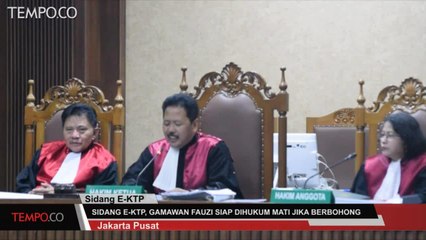 Sidang E-KTP, Gamawan Fauzi Siap Dihukum Mati Jika Berbohong
