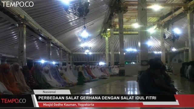Perbedaan Salat Gerhana dengan Salat Idul Fitri