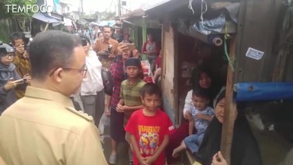 Susuri Banjir, Gubernur Anies Baswedan Datangi Rumah Warga