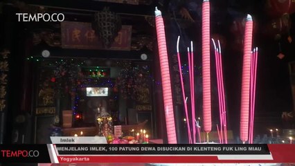 Menjelang Imlek, 100 Patung Dewa Disucikan di Klenteng Fuk Ling Miau