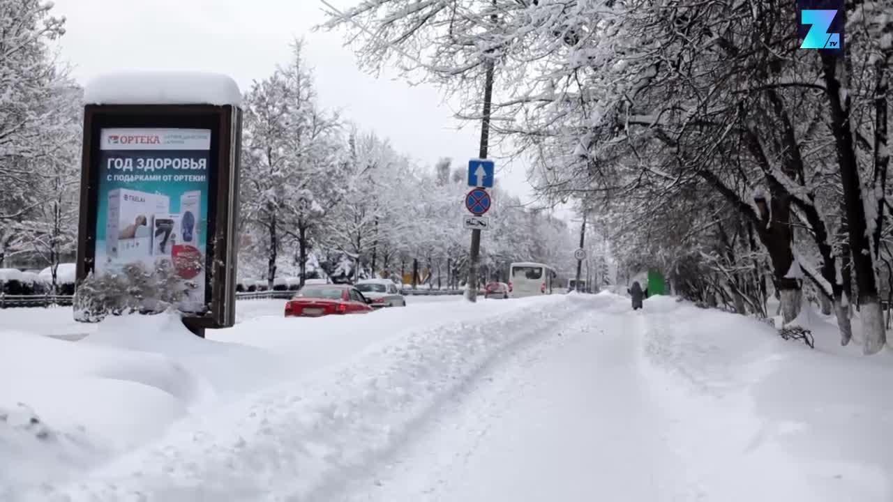 Rekor Salju di Moskow