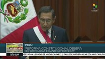 Presidente de Perú busca adelantar elecciones generales