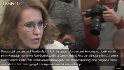 Vladimir Putin Unggul dalam Pemilu Rusia