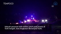 Pesawat Latih Militer Jatuh di Turki