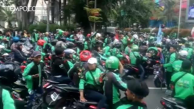 Protes Diskon, Driver Ojek Online Demo ke Istana