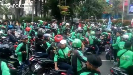Protes Diskon, Driver Ojek Online Demo ke Istana