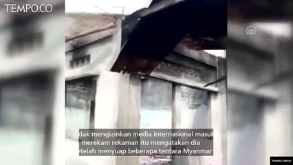 Begini Kondisi Salah Satu Desa di Rakhine Myanmar,