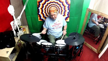 SHAKE RATTLE AND ROLL DRUM COVER BY GERRY ATRIC MILLENIUM MPS 850 ELECTRONIC DRUM KIT