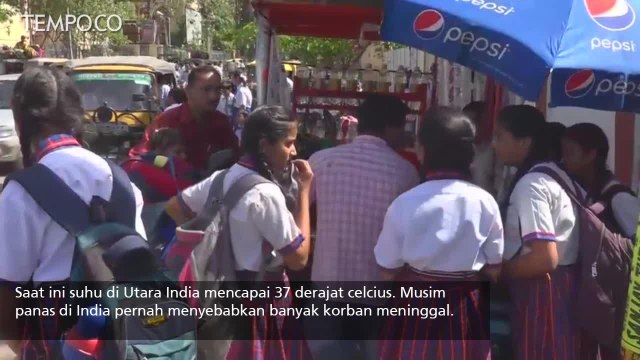Suhu Panas di Utara India Mulai Mengganggu Aktifitas Warga