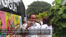Anies Resmikan Bus Transjakarta yang di Lukis Anak Berkebutuhan Khusus
