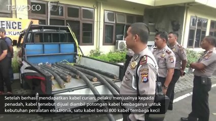 Pegawai Tidak Tetap PT Telkom, Curi Kabel Bawah Tanah Milik Telkom
