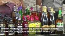 Polisi Pekanbaru Sita 3 ribu botol Miras Ilegal, Separuhnya Oplosan