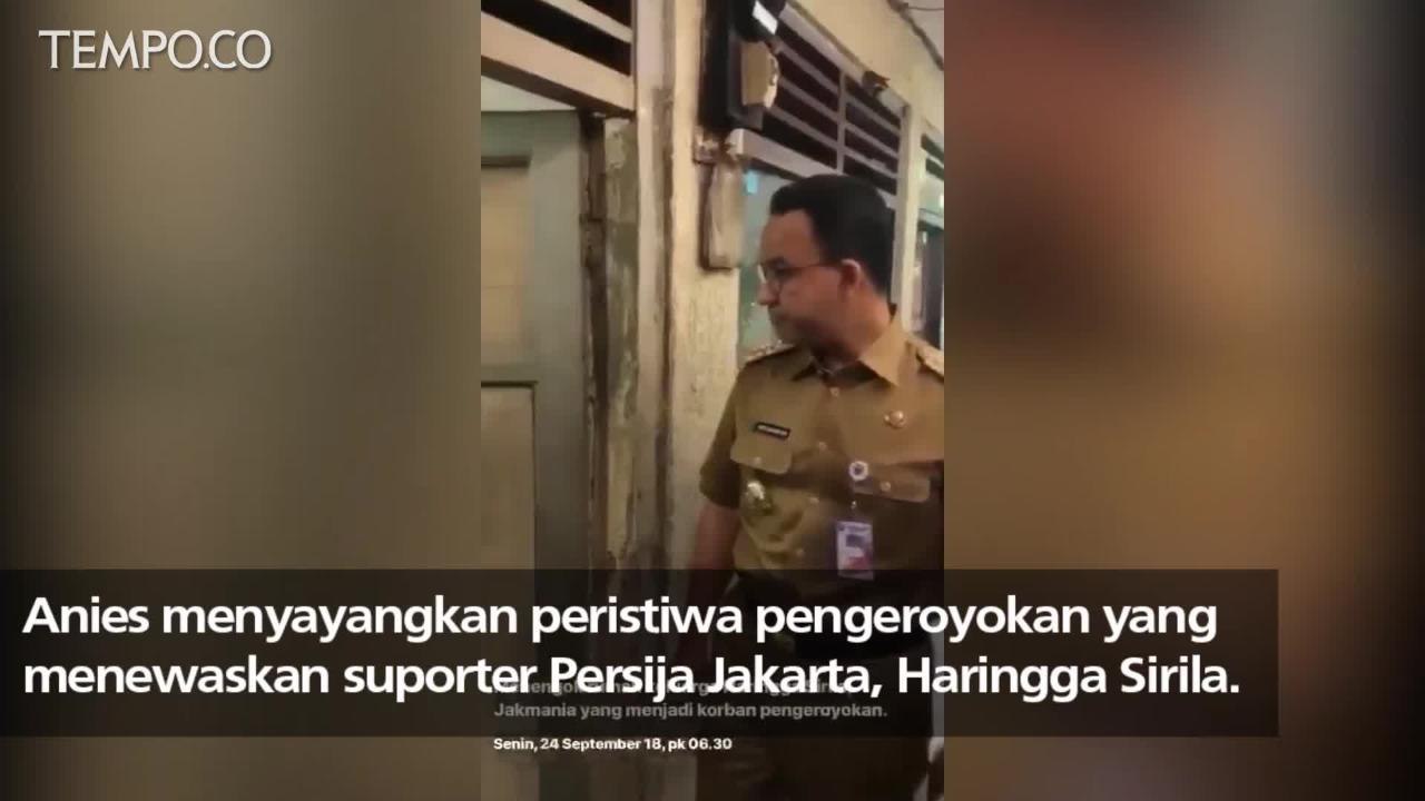 Anies Baswedan Melayat Suporter Persija yang Tewas Dikeroyok