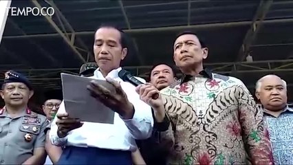 Presiden Joko Widodo: Tindakan Terorisme Sungguh Biadab