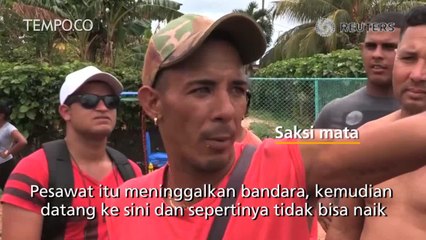 Tiga Penumpang Selamat dari Kecelakaan Pesawat di Kuba