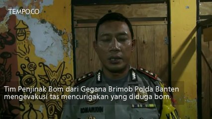 Brimob Banten Evakuasi Tas Mencurigakan Dekat Pos Polisi