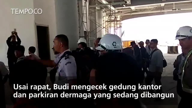 Menhub Mengecek Kesiapan Angkutan Lebaran di Pelabuhan Merak