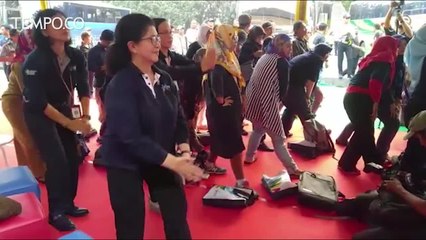 Menkes Nila F Moeloek Sosialisasi Mudik Sehat dan Aman