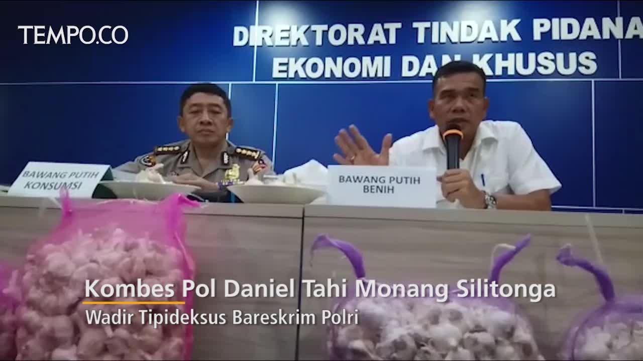 Polisi Ungkap Bawang Putih Selundupan Mengandung Cacing