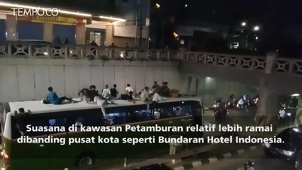 Kemeriahan Malam Takbiran di Petamburan