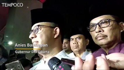 Malam Takbiran, Anies Baswedan Dijamu 65 Rantang