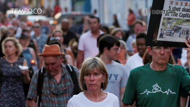 Warga Annapolis Gelar Aksi Solidaritas pasca penembakan di Capital Gazette