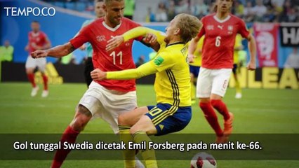 Piala Dunia 2018, Swedia Tekuk Swiss 1-0