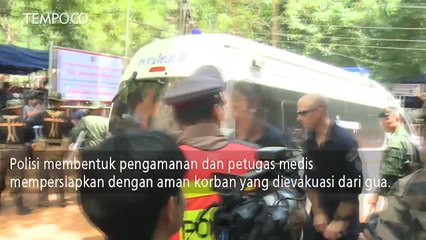 Tentara Thailand Evakuasi Korban Terperangkap dalam Gua