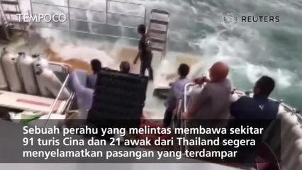 Suami-Istri Rusia Diselamatkan Kapal Wisata yang Lewat dari Phuket