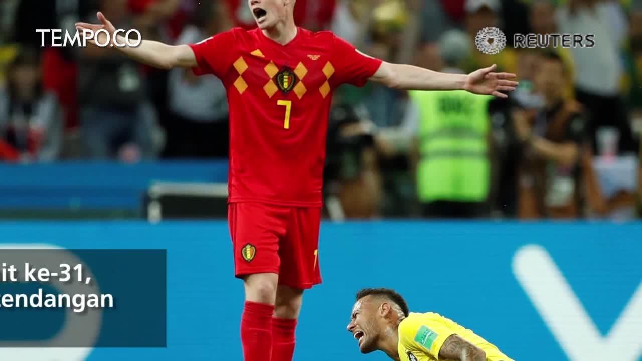 Menang 2-1, Belgia Singkirkan Brasil di Piala Dunia 2018