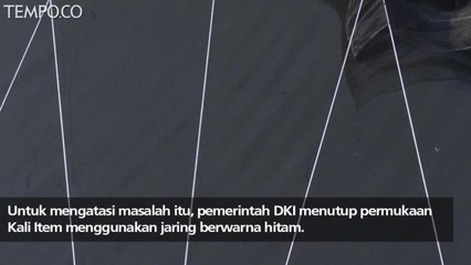 Kurangi Penguapan, Kali Item Belakang Wisma Atlet Ditutup Jaring
