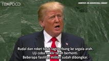 Pidato Presiden Donald Trump soal Sanksi terhadap Korea Utara
