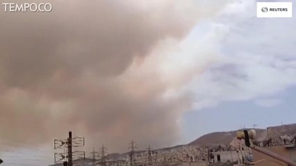 Kebakaran Hutan di Dekat Athena